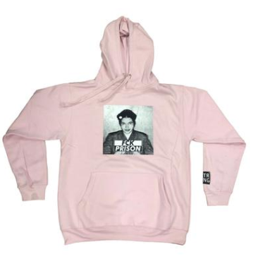 FCK PRISON x STRONG Hoodie - pink/AMH Rosa Parks
